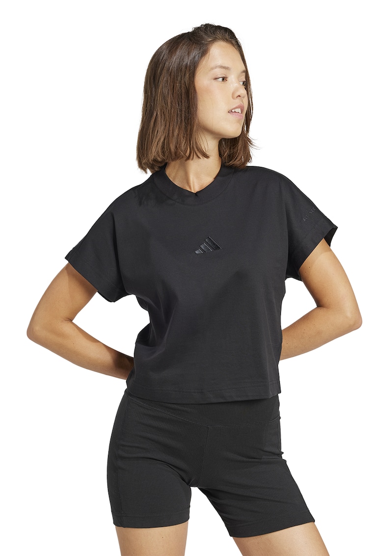 Oferte la Tricou din bumbac cu logo ALL SZN - Negru