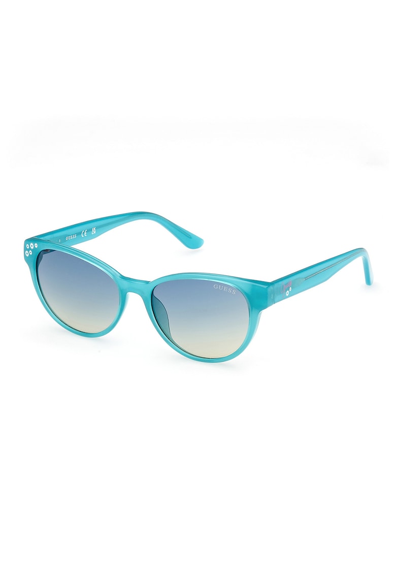 Oferte la Ochelari de soare rotunzi cu logo - Albastru glaciar