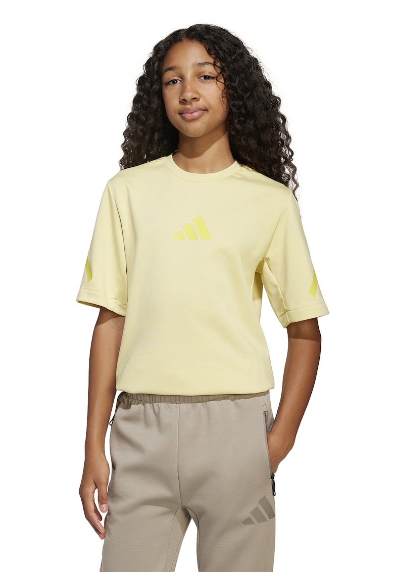 Oferte la Tricou cu logo pe piept ZNE - Galben pal