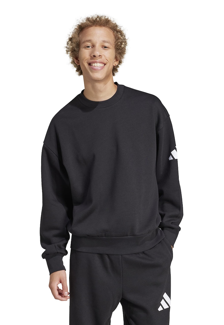 Oferte la Bluza de trening supradimensionata Essentials - Alb/Negru