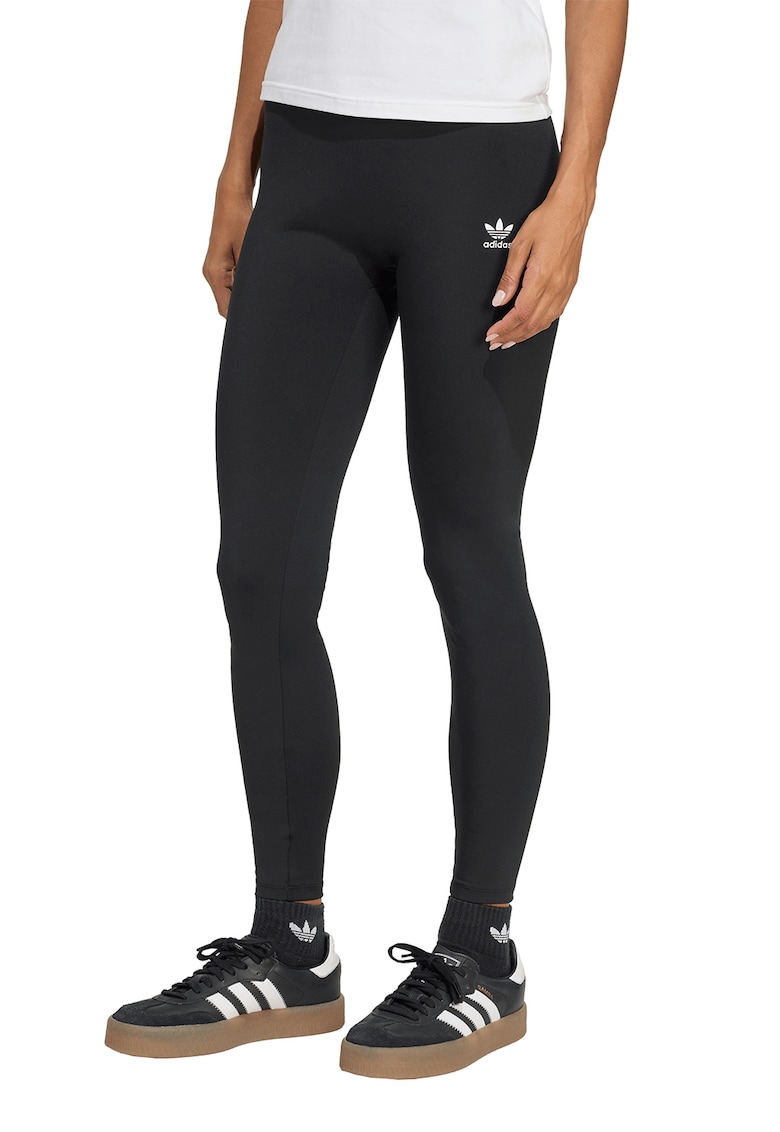 Oferte la Colanti cu talie inalta si logo Essentials - Negru