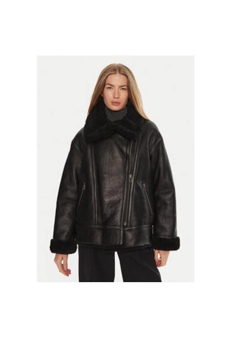 Oferte la Cojoc dama -  304328138 - Piele naturala - Negru - Negru