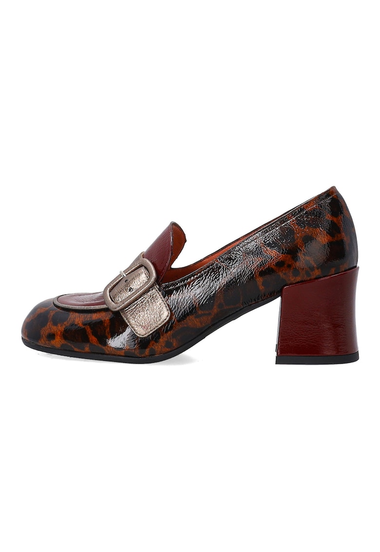 Oferte la Pantofi din piele lacuita cu varf patrat