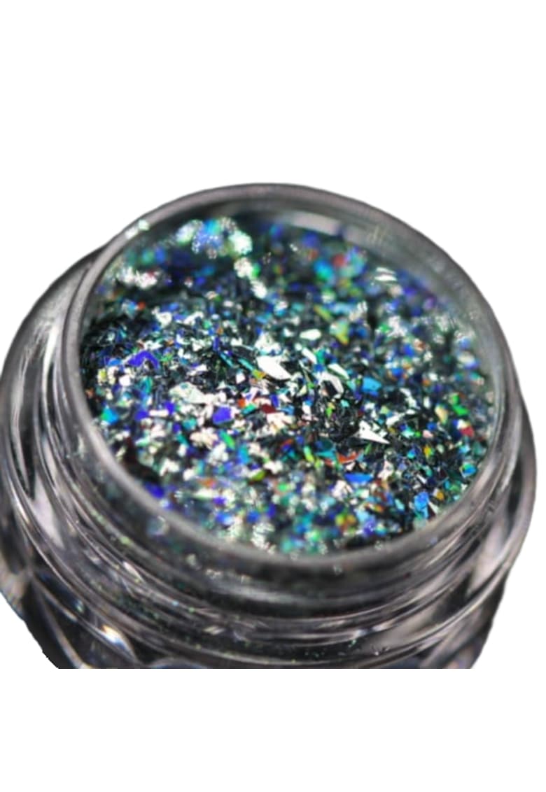 Oferte la Pigment fulgi glitterati pentru machiaj si body art PK159(gri marin holografic) ™
