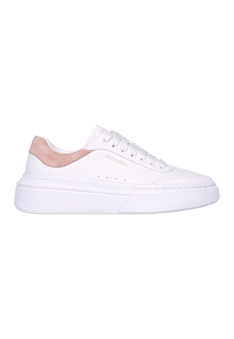 Oferte la Pantofi sport din piele ecologica cu garnitura de piele intoarsa Cordova - Alb optic