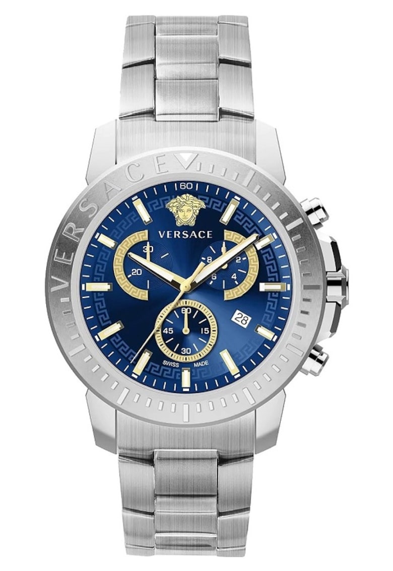 Oferte la Ceas barbati  inox - 45mm - 5 ATM - argintiu