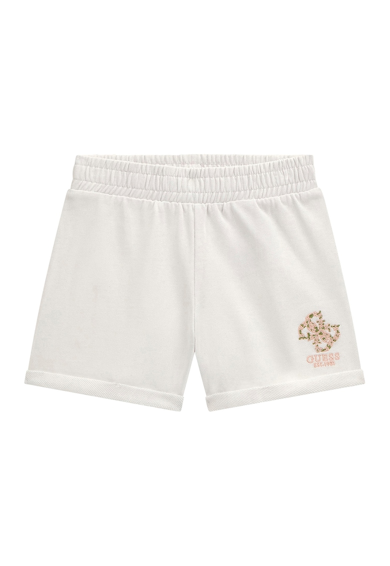 Oferte la Pantaloni scurti din bumbac cu logo - Alb/Bej deschis