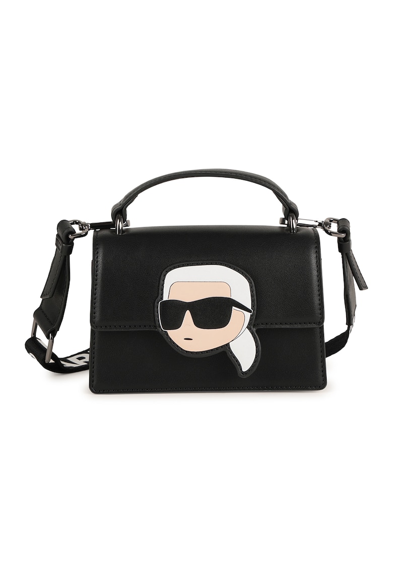 Oferte la Geanta crossbody cu logo - Negru