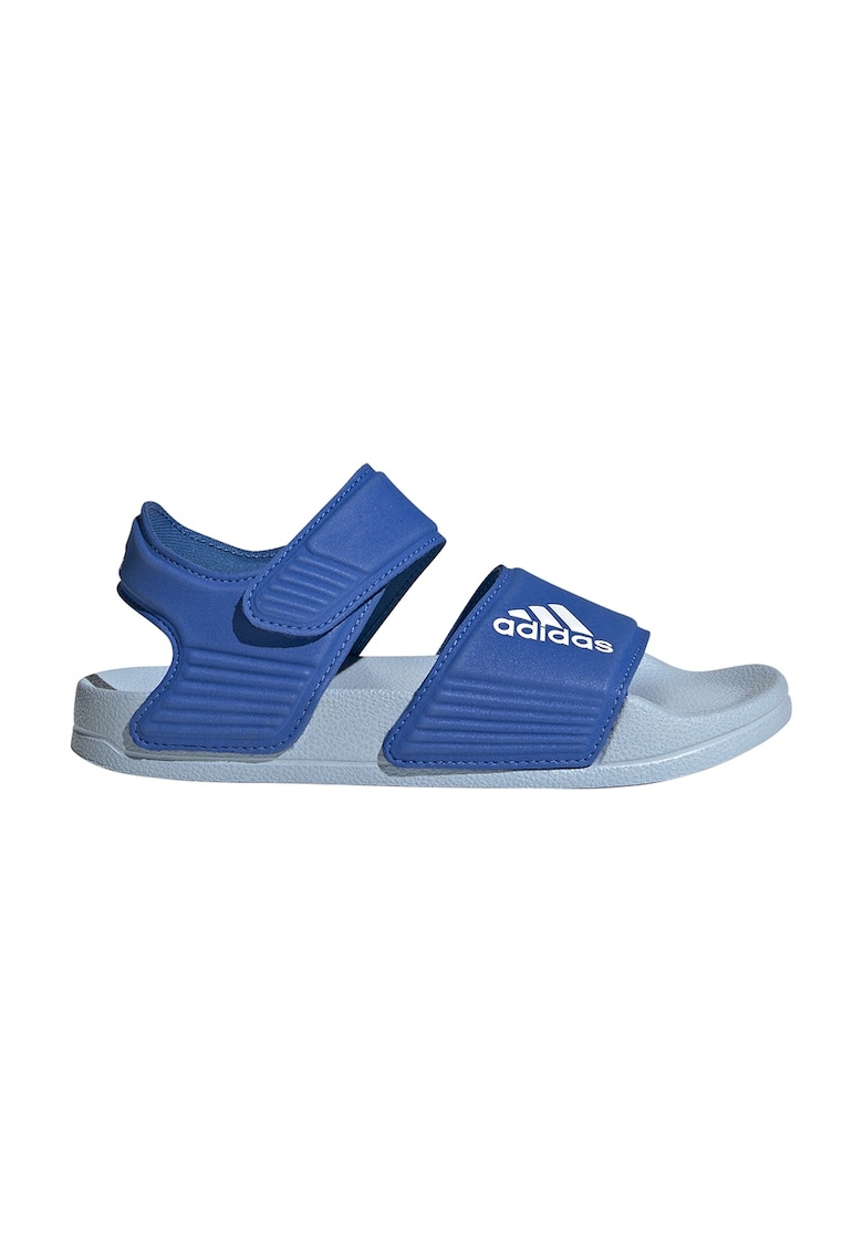 Oferte la Sandale cu velcro si logo Adilette - Albastru lavanda/Albastru glaciar