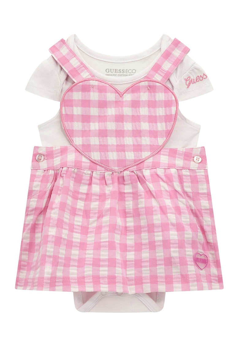 Oferte la Set de body si sarafan - Alb/Roz pastel