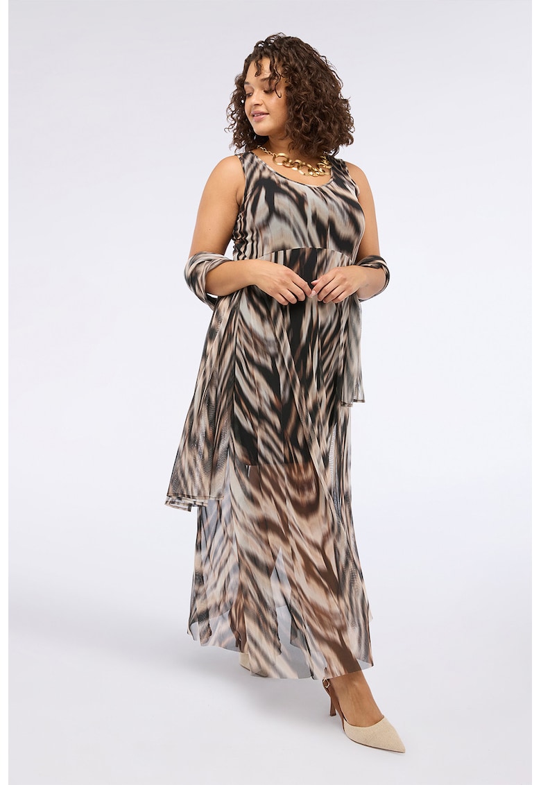 Oferte la Rochie din tul cu animal print - Multicolor