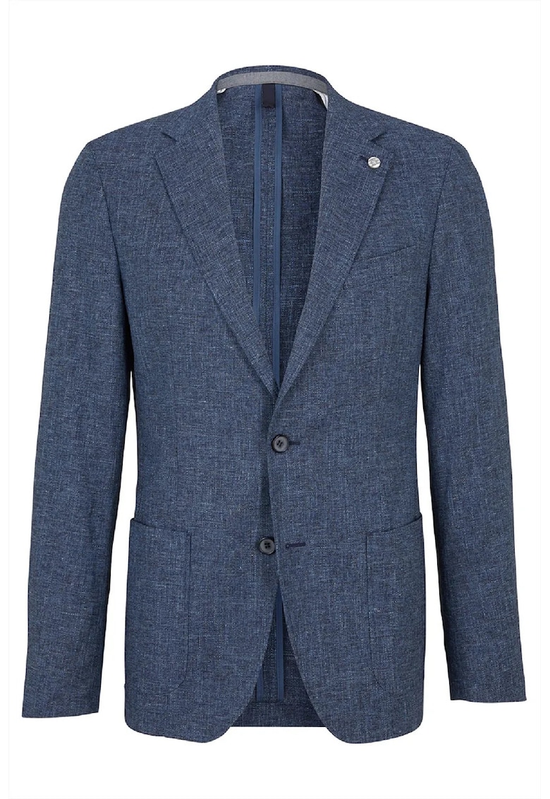 Oferte la Sacou regular fit cu inchidere la un singur rand de nasturi STR2 - Albastru deschis