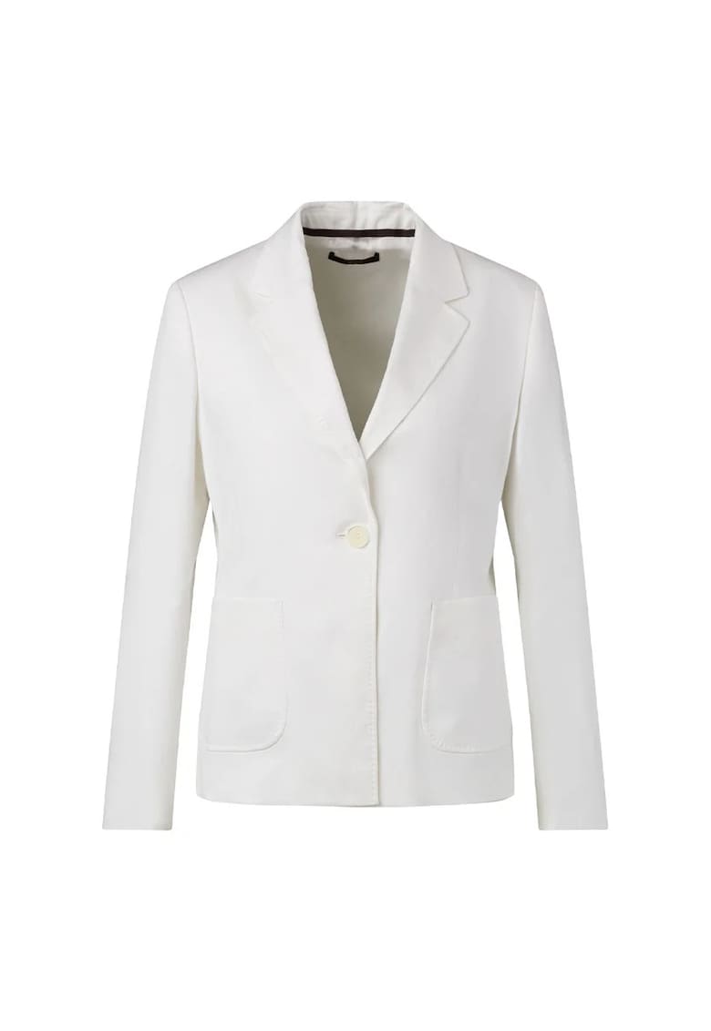 Oferte la Sacou regular fit cu inchidere la un singur rand de nasturi STR14 - Alb