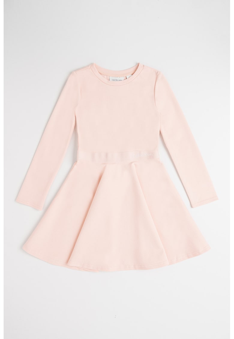 Oferte la Rochie evazata cu logo - Roz prafuit