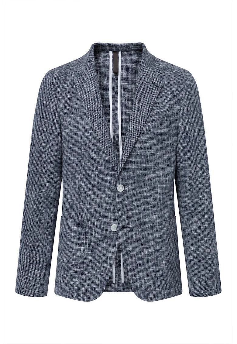 Oferte la Sacou regular fit cu inchidere la un singur rand de nasturi STR7 - Albastru