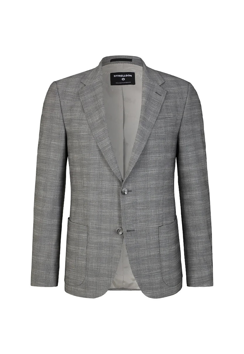 Oferte la Sacou regular fit cu închidere la un singur rând de nasturi STR6 - Gri