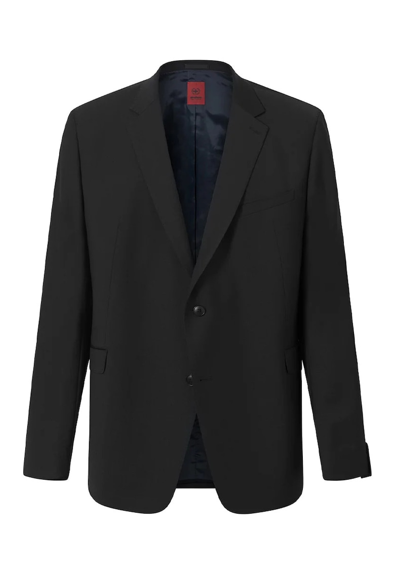 Oferte la Sacou regular fit cu inchidere la un singur rand de nasturi - Negru