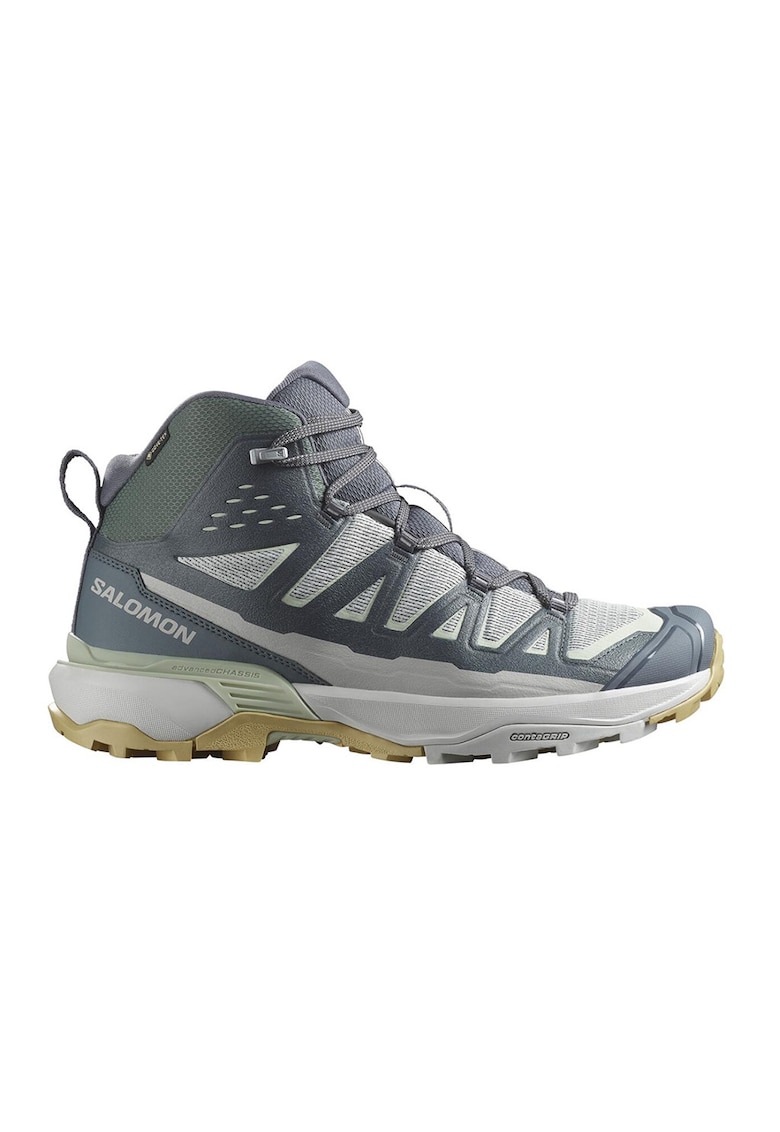 Oferte la Ghete mid-cut cu tehnologie Gore-Tex pentru drumetii X Ultra 360 Edge - Verde/Gri deschis/Gri carbune