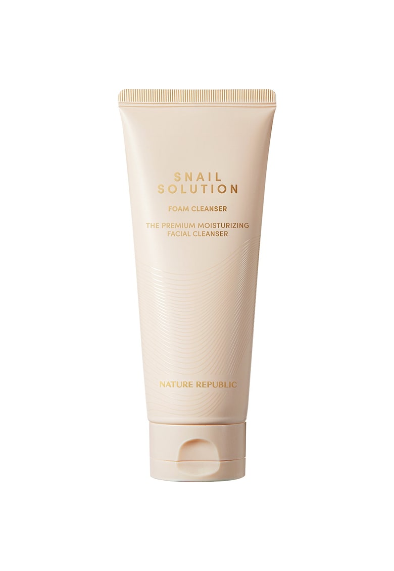 Oferte la Snail Solution Foam Cleanser Spuma de curatare hidratanta cu extract de melc 150 ml