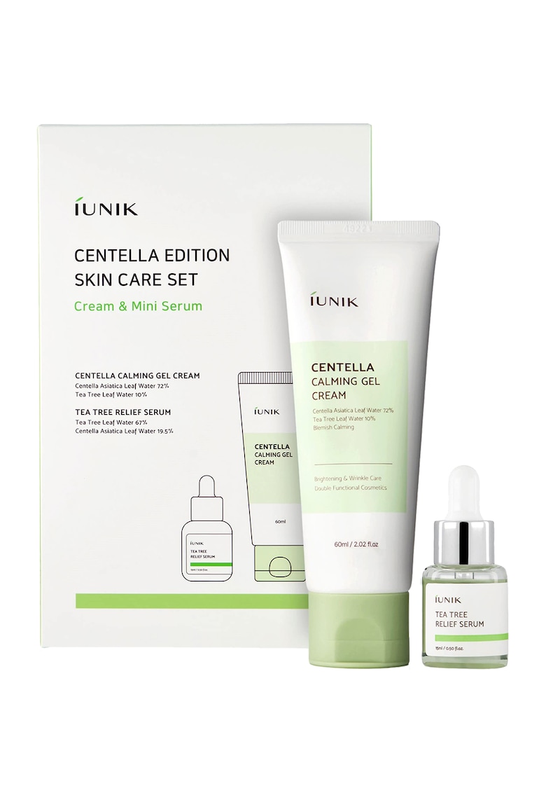 Oferte la Set cu crema cu centella si ser cu arbore de ceai -  1x60 ml - 1x15 ml