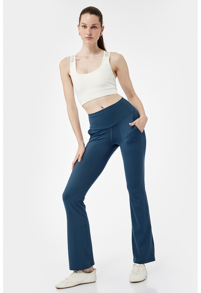 Oferte la Colanti evazati cu croiala slim-fit - Albastru inchis