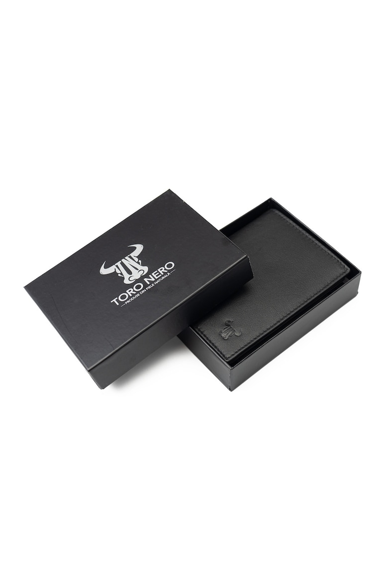 Oferte la Portofel barbati din piele naturala negru Veres - protectie RFID