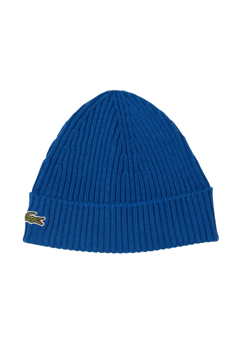 Oferte la Caciula unisex striata de lana - Albastru regal