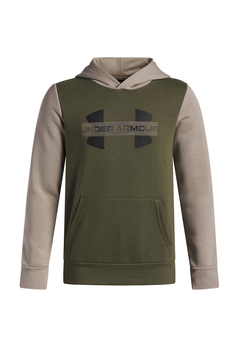Oferte la Hanorac cu model colorblock - Maro taupe/Verde masliniu