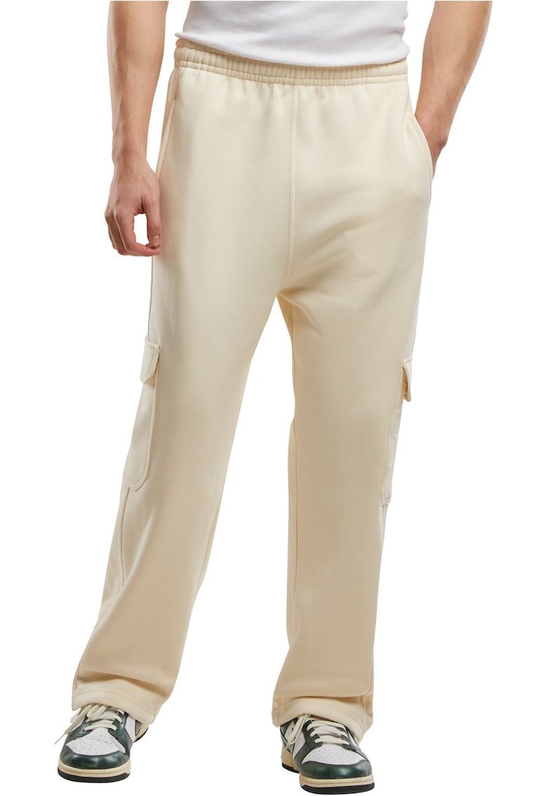Oferte la Pantaloni cargo lejeri de trening - Alb fildes