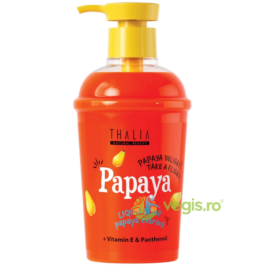 Oferte la Sapun Lichid cu Extract de Papaya + Vitamina E + Pantenol Papaya Delight Take a Flight 400ml