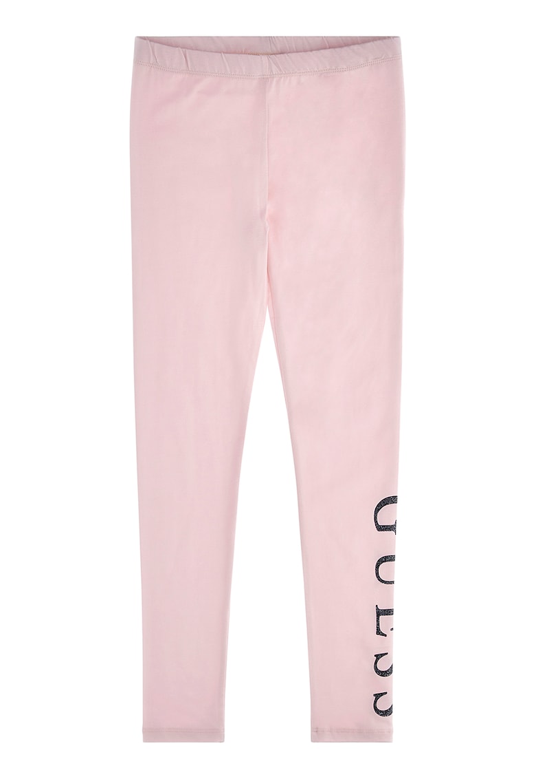 Oferte la Colanti din amestec de bumbac cu imprimeu logo - Roz pastel
