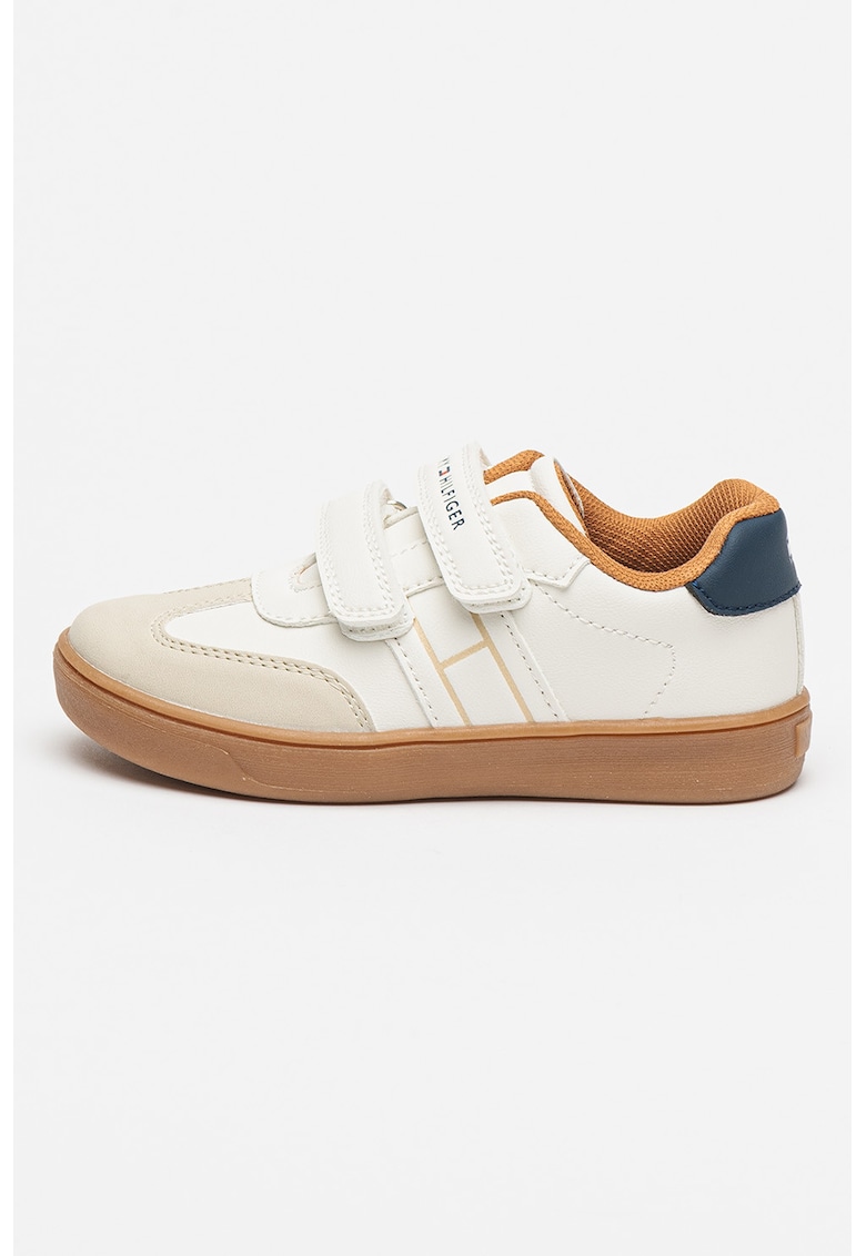 Oferte la Pantofi sport low-cut cu velcro - Gri deschis/Caramel/Alb murdar