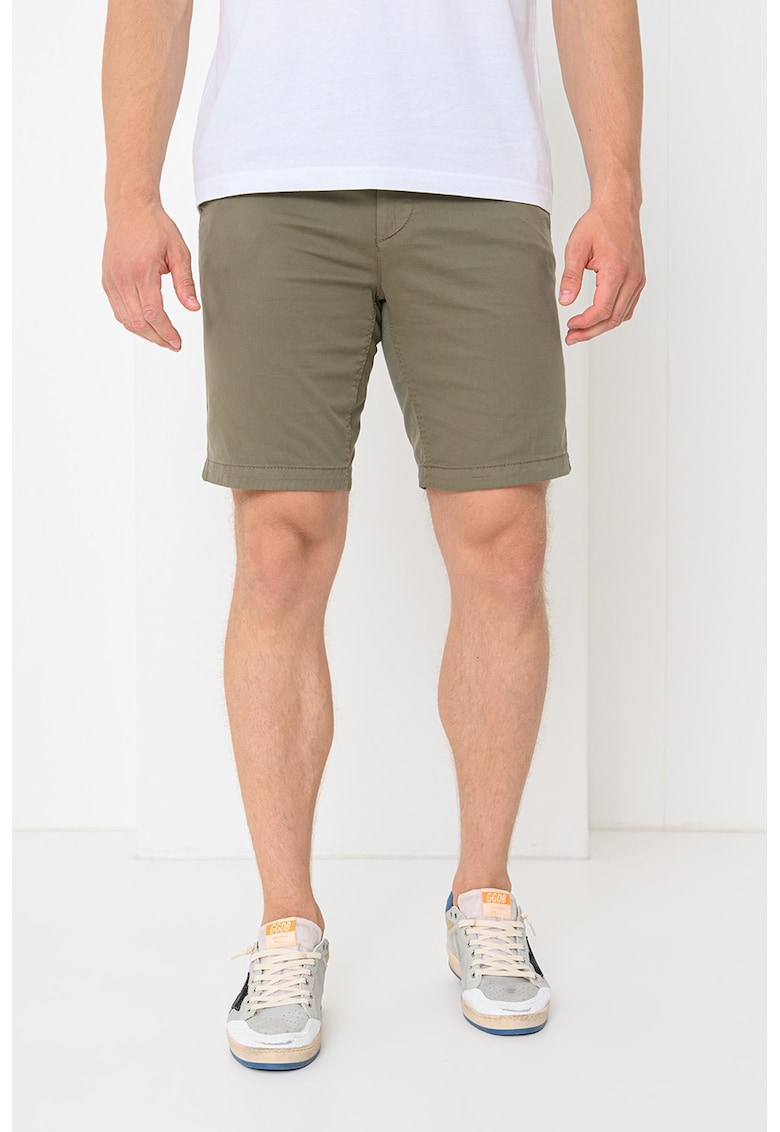 Oferte la Pantaloni scurti chino slim fit - Verde sparanghel