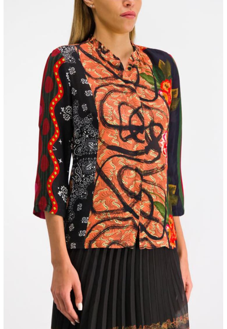 Oferte la Camasa cu imprimeu floral si geometric Jenica - Multicolor