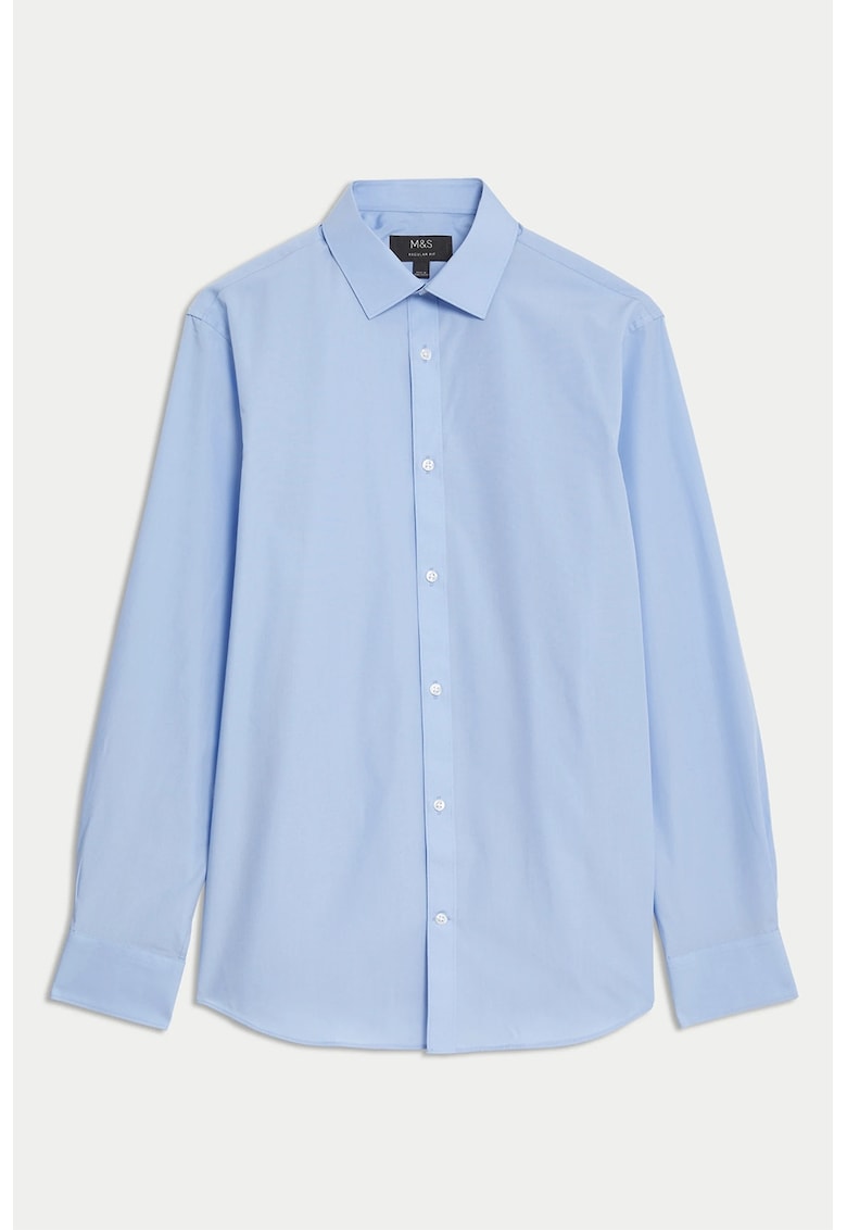 Oferte la Camasa regular fit din amestec de bumbac - Albastru lavanda