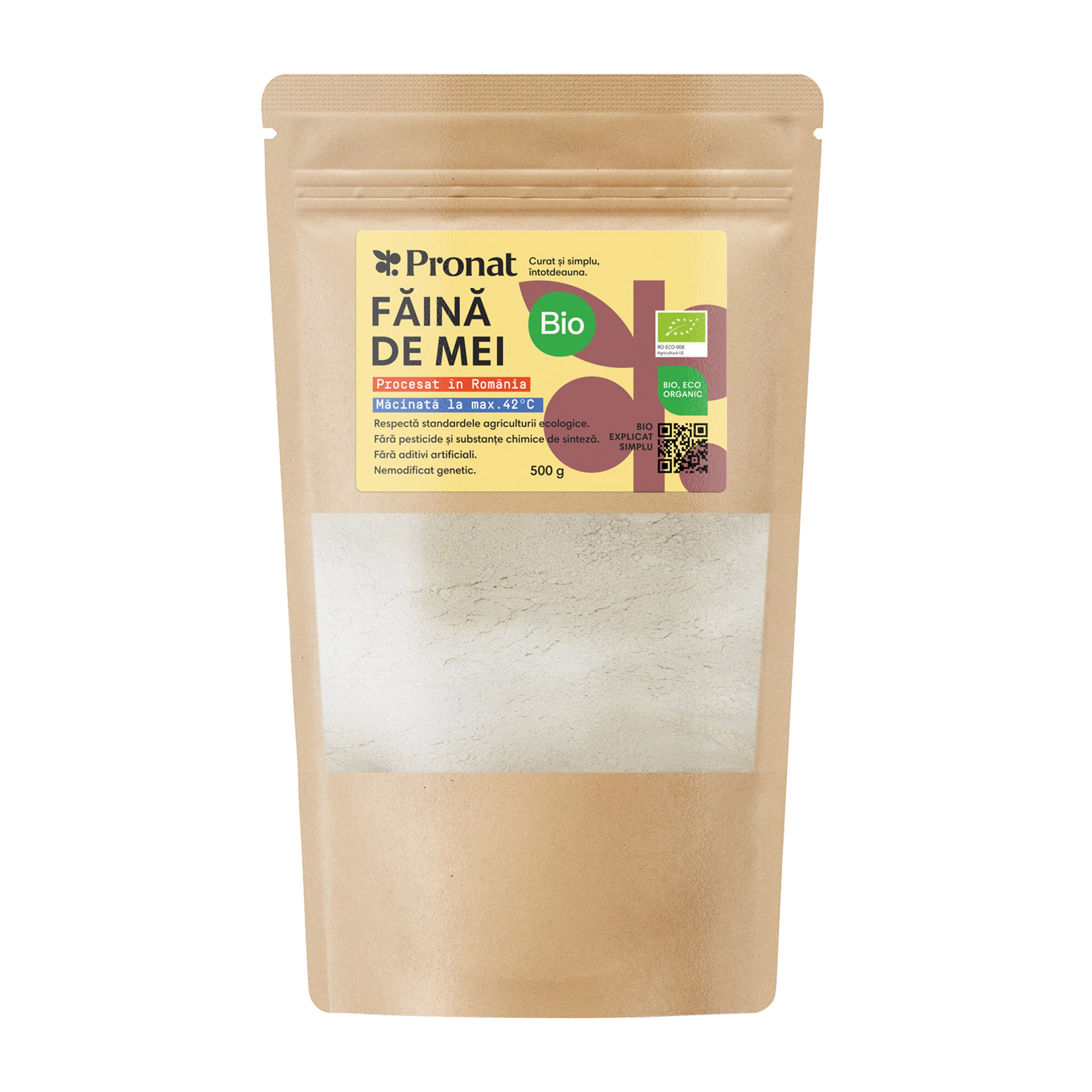 Oferte la Faina bio de mei, 500g Pronat