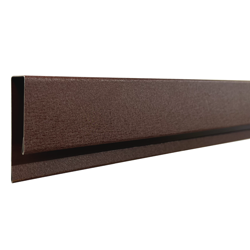 Oferte la Profil lateral de mascare tip J Top Profil Sistem, maro, RAL 8017, mat, 2 m