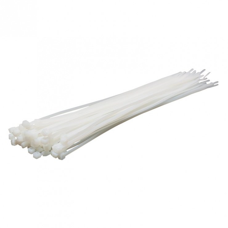 Oferte la Set coliere KAB0004 PVC 100 bucati 300 x 3.6 mm Alb