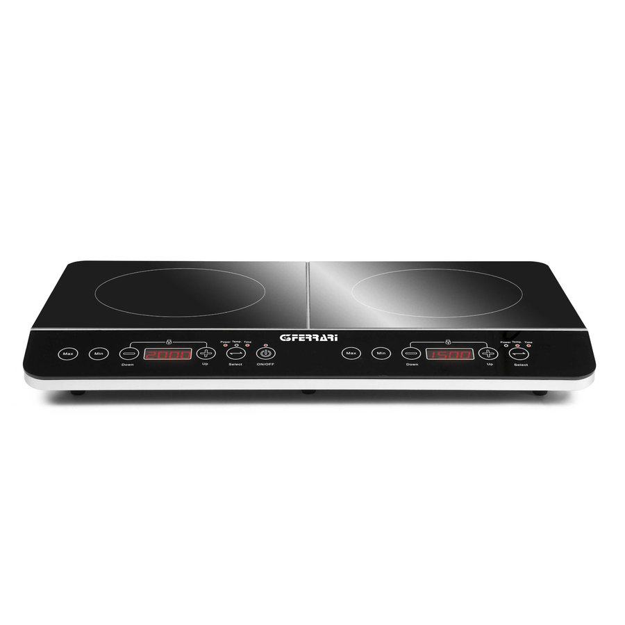 Oferte la Plita cu inductie dubla Hi-Tech Chef afisaj digital 2000W plus 1500W 2 zone de gatit