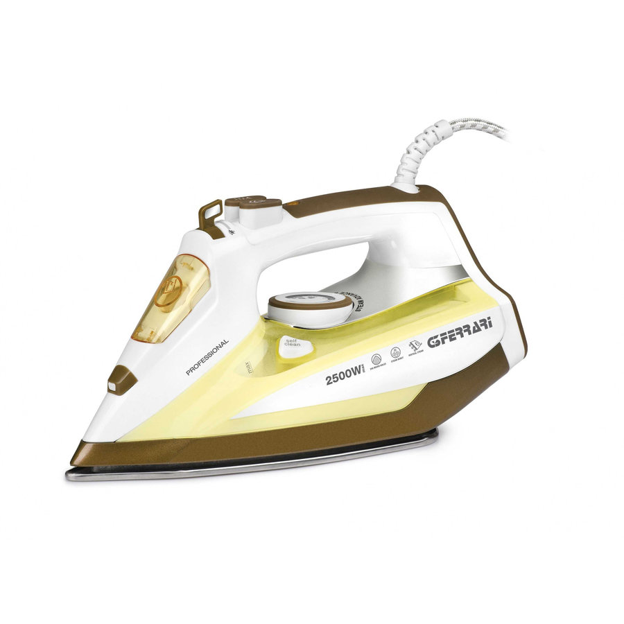 Oferte la Fier de calcat G40012 Visir 2500W 300ml Talpa Otel Inoxidabil Alb / Galben