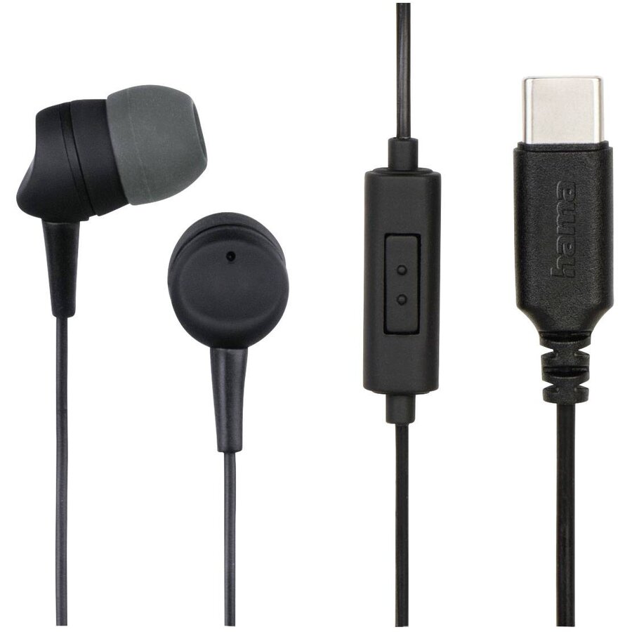 Oferte la Casti Sea In-Ear Microfon Cable Kink Protection USB-C Negru