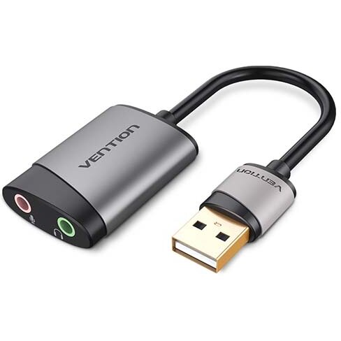 Oferte la Placa De Sunet USB External Sound Card 0.15M Metal Gri