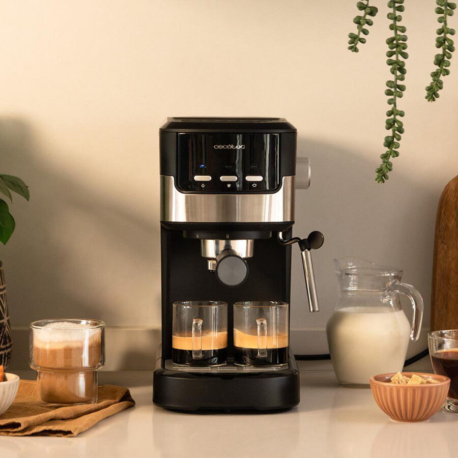 Espressor cafea Power Espresso 20 Pecan, espresso machine blue-black/stainless steel, 1100 watts