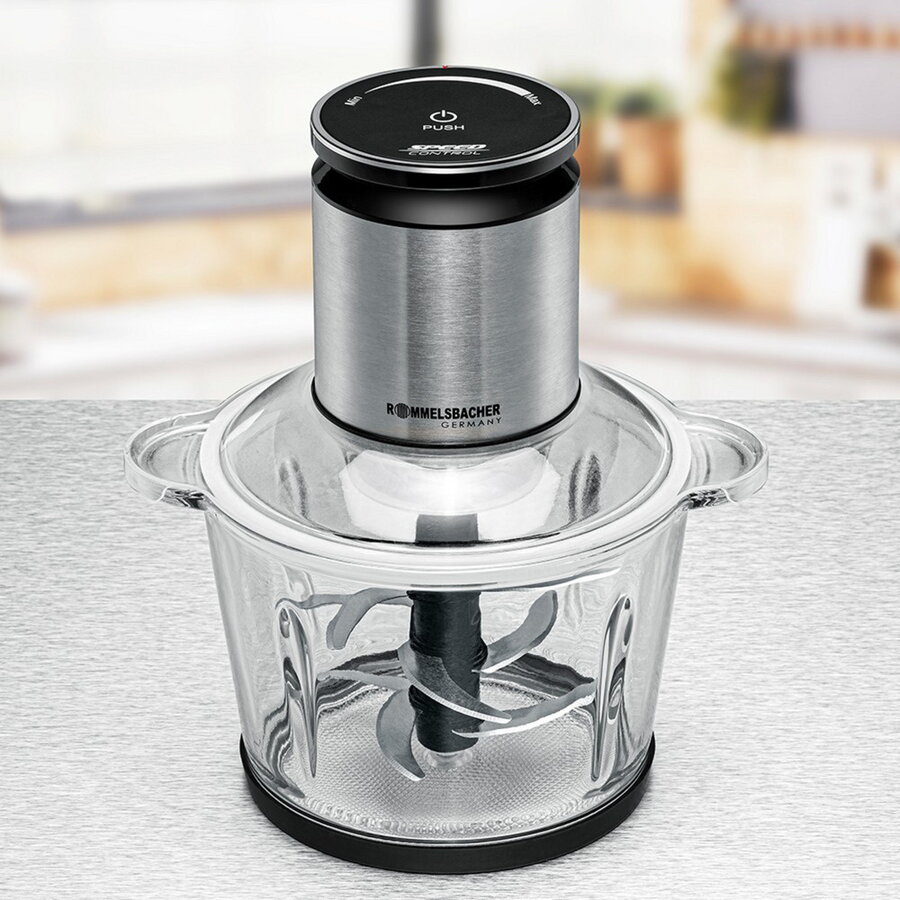 Oferte la Tocator Multi-Chopper MZ 800 stainless steel/black, 800 watts, glass container 2.7 liters