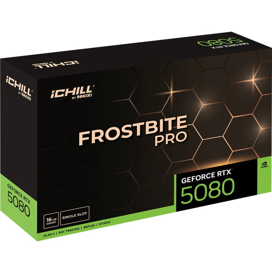 Oferte la Placa video GeForce RTX 5080 ICHILL FROSTBITE PRO, graphics card DLSS 4, 3x DisplayPort, 1x HDMI 2.1