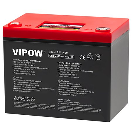 Oferte la Acumulator LifePo4 12v 60Ah, BMS, Vipow BAT0490