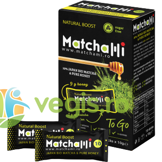 Oferte la Miere cu Matcha 10% Matchami 10 plicuri x 10g