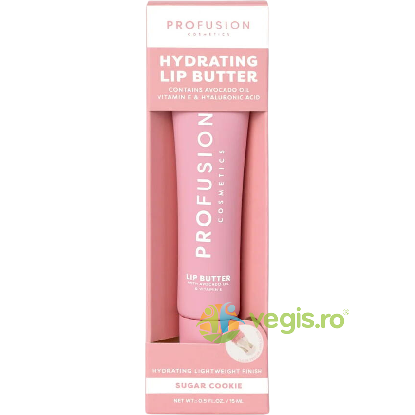 Oferte la Gloss Hidratant pentru Buze cu Ulei de Avocado, Vitamina E si Acid Hialuronic Nuanta Sugar Cookie 15ml
