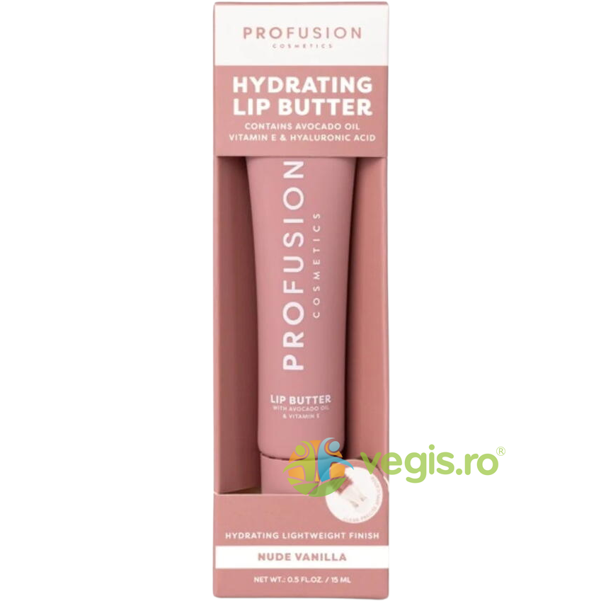 Oferte la Gloss Hidratant pentru Buze cu Ulei de Avocado, Vitamina E si Acid Hialuronic Nuanta Nude Vanilla 15ml