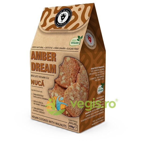 Oferte la Biscuiti cu Nuca fara Zahar Adaugat Amber Dream 130g